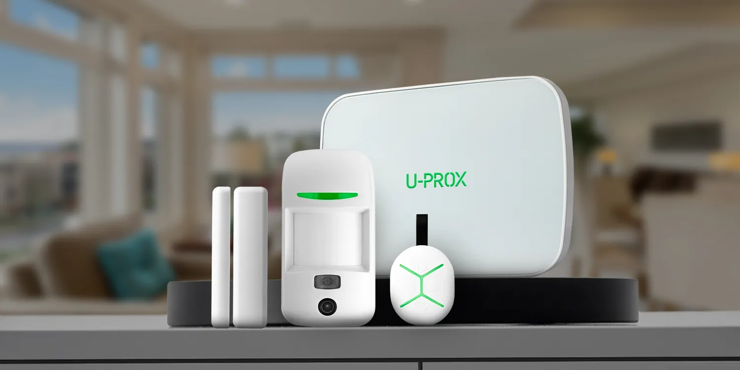Pack alarme U-PROX — centrale, détecteurs et télécommande